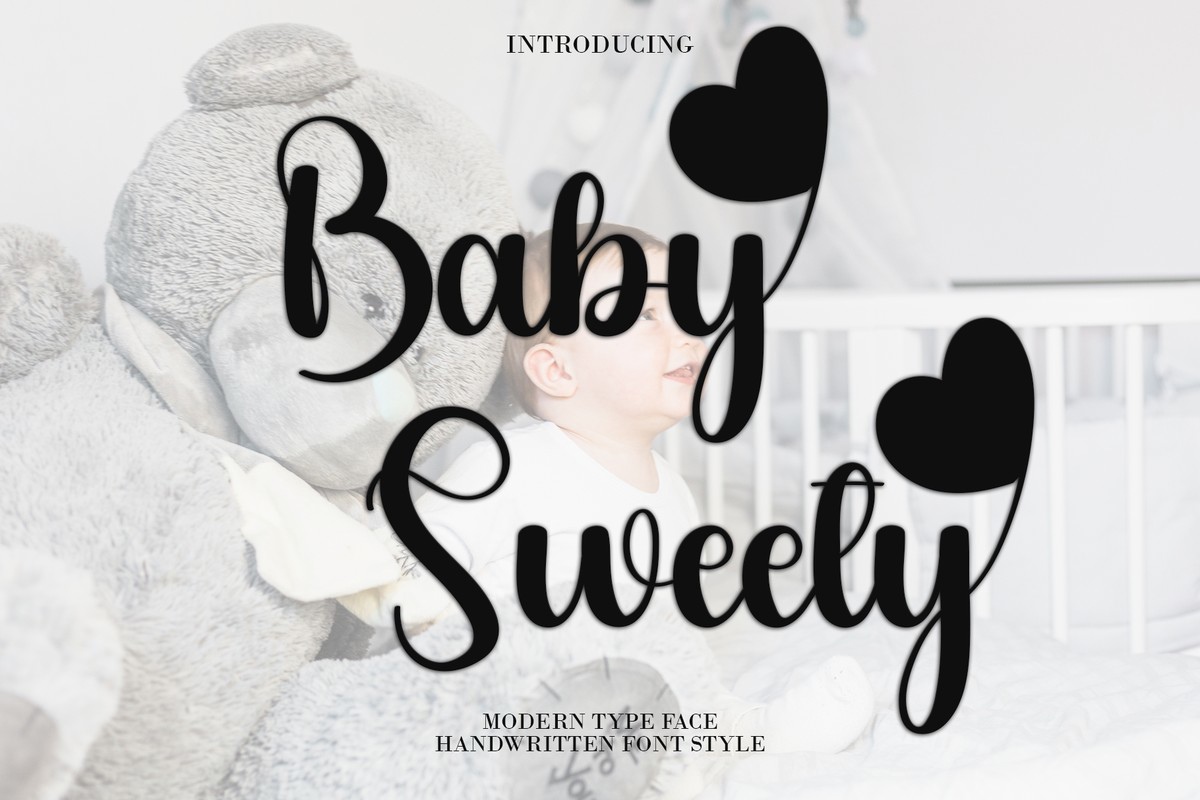 Пример шрифта Baby Sweety